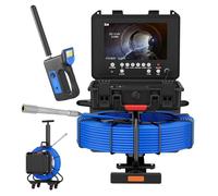 Pipe Inspection Camera with DVR and Sonde, Adjustable LED Lights for Sewer, Drain, and Duct Maintenance