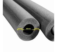 Pipe Insulation 2x1m Ø48mm, 13mm Foam Tube for Energy Savings