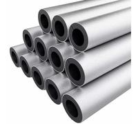 Pipe Insulation Foam Tube 6 Pieces Pre Slit Pipe Insulation Tube Cover Wrapping with Aluminum Foil for Winter Irrigation Length 40 m Thickness 3/4" Heat Preservation(ID48.0 mm(1-7/8"))