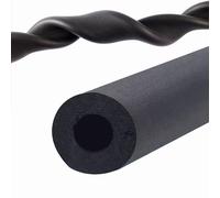 Pipe Insulation Foam Tube, Pipe Cover Wrap Roll Bar Padding Black Pool Noodles Rubber Plastic Insulation Lagging Wrap for Fitness, Tools Handle Support 1.8/2m Length(ID9mmxT9mmx1.8m)