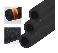 Pipe Insulation Foam Tube, Rubber Foam Pipe Insulation Tube 1.8m Length 9mm Thickness Black Multiple Sizes for AC Water Pipe HVAC(10mmx9mmx1.8m)(ID19mmx9mmx1.8m)