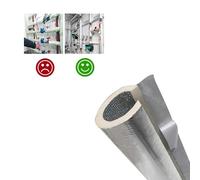Pipe Insulation Foam Tube Self-Adhesive Aluminum Foil Insulation Sheath, ID 22/27/52/65/76/90/114/133.0/145/165/170/219mm Thick 15/20mm Heat Preservation Pipes for Outside(165mm*20mm*0.95m)