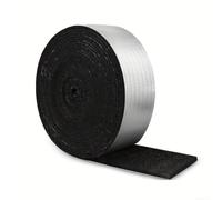 Pipe Insulation Tape 10cm x 10m Foam Wrap Black | Flame retardant aluminum foil layer, waterproof barrier, extends pipe lifespan, fire safety certified