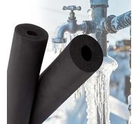 Pipe Insulation Tube Foam, 3/8" - 1-1/6" Thick Foam Pipe Cover Non-Slip Hollow Tubing Guitar Air Conditioner Stand Fitness Equipment Handles(ID6.0mmxT15.0mmxL2.0m)
