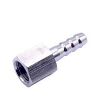 Pipe Joint 1pc 304 Stainless Steel Pipe Fitting, 1/8 1/4 3/8 1/2inch BSP Female Connector Joint, SS304 Hose Barb Fittings(10MM*3/8INCH)