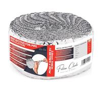 Pipe Lagging Foil Insulation Wrap 7.5m x 80mm - Thermal Energy Saving for Internal or External Pipe and Duct Insulation