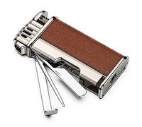 Pipe Lighter with Metal Tools Angled Soft Flame Butane Gas Refillable Gift for Men (Sold Without Gas)
