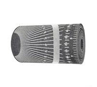 Pipe Measuring Tool Wrap Around Tape for 1-6 Inch Pipes - Flexible Diameter Gauge for Plumbing Fitters - Black High Temp Resistant Layout Ruler(2-16 inch)