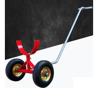 Pipe Mover Dolly - Portable Trolley for Tube Pulling, 1000kg Capacity, Heavy-Duty Round Cart, Ideal for Construction and Industrial Use, Set of 2, DN400 (43cm/17)