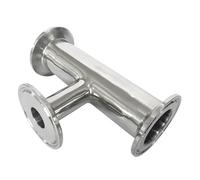 Pipe OD 19/25/38/51/63/76mm x 1.5" x 2" 2.5" 3" Tri Clamp Reducer Tee 3 Way SS304 Stainless Sanitary Fitting Homebrew Beer Wine(89 to 76mm)