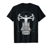 Pipe Organ Marching Band Da Vinci Organist Vintage T-Shirt