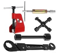 Pipe Puller Tool, 12.5cm, Compression Ring Remover, Dual Head Wrench for Tire Sleeve, CFRP Lightweight Design for Auto Repair