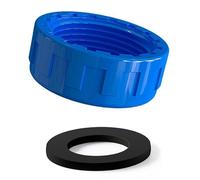 Pipe PVC Threaded Cap, Kitchen Sink Waste Pipe Blanking Cap Female Thread, Appliance Trap Blanking Caps for Sealing Joints and Pipes End Blue 63mm