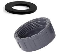 Pipe PVC Threaded Cap, Kitchen Sink Waste Pipe Blanking Cap Female Thread, Appliance Trap Blanking Caps for Sealing Joints and Pipes End Gray. 25mm