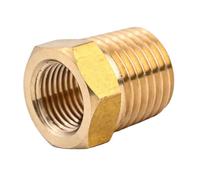 Pipe Reducer 1/4" NPT Male to 1/8" Female Threaded Hex Bushing Reducer Connectors, Copper Pipe Fitting Water Gas Adapter Connector