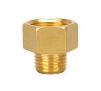 Pipe Reducer Brass Pipe Hex Nipple Fitting Quick Coupler Adapter, 1/8'' 1/4'' 3/8'' Female to Male Threaded Bushing Reducer(1/4inch*1/4inch)