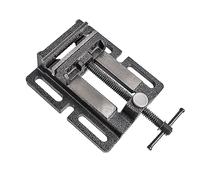 Pipe Repair Tools， Industrial Milling Bench Vise with 4 Mounting Bolts, Quick Release Drill Press Cast Iron Clamp(4")