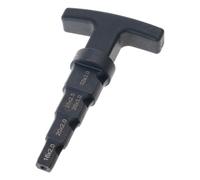 Pipe Rounding Tool with T-Handle for End Chamfering Tasks | Stepped Working Sections Across the Tool Body, Rounds and Chamfers Pipe Ends, Built for Pipe Installation Tasks