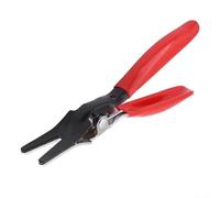 Pipe separator pliers for vehicle fuel water vacuum line hose removal with angled design manganese steel body and knurled grip handles