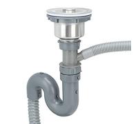Pipe Sink Single Tank Pipe Fittings Expandable Flexible Kitchen Sink Sewer Drain Pipe Tube S Trap, Bathroom Drain Plumbing