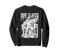 Pipe Slayer Skeleton Design Funny Gift for Plumbers Sweatshirt