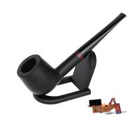 Pipe， Smoking Pipe Handcrafted from Briarwood Tobacco Pipe Starter Kit with Pipe Cleaners with Coarse and Fine Cigarette Converter 8 mm Pipe Filters(Straightb)