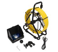 Pipe Snake Cam, Sewer Pipe Monitor, 18mm Pipe Sewer Inspection Camera 1080P HD USB with 5in LCD Display Memory Card Pipe Endoscope Camera for Pipeline (15m / 49.2ft)