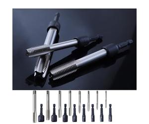 Pipe Tap,Thread Forming Taps,Machine Tap Socket Adapter 1/4 Inch Hex Shank Square Driver Tapping Chuck HSS Screw Tap Threading Tool M4/M5/M6/M8/M10/M12/M14/M16 (Color:6pcs)(Color:8pcs) (Color : 16pcs