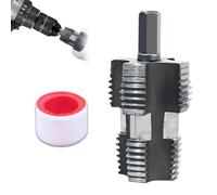 Pipe Tapping and Threading Tool, 1/2 inch and 3/4 inch Integrated Internal Threader Pip Plastic PPR External For PVC