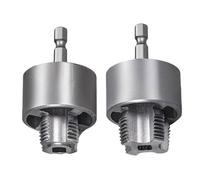 Pipe Thread Cutting Tool, Pipe Threading Tool for Internal & External PVC Pipes 1/2" 3/4" Pipes Threader Household Water Internal and External Thread Opener