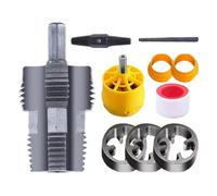 Pipe Thread Cutting Tool - Pipes Threader Kit, Plumbing Tool Kits | Internal and External Threaderset, Set with 1/2",3/4",1" Dies, plastices Pipe Tap Plumbing Kit with Die Manual Hand Wrench for 2pc