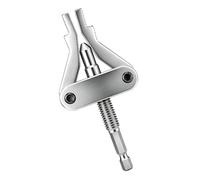 Pipe Thread Extractor Tool Steel Grip 1/4 Shank for 1/2 ", 3/4 ", 1" Rusted Plumbing Service on PVC MPP Fittings Manual Drill Turning Household
