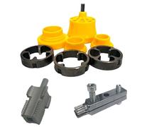 Pipe Thread Maker Kit - PVC Thread Cutting Tool for Electric Drill, Durable Tap Die Set | Hand Plumbing Thread Repair Tool Set