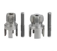 Pipe Thread Repair Kit and Broken Tap Extractor Tool for Internal External Threading on PPR PVC Plastic MPP Pipes, 40CR Alloy Steel for Quick Faucet Valve(2)
