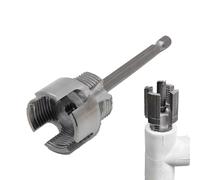 Pipe Threader - Adjustable Manual Extractor, Durable Thread Cutting Tool | Carbon Steel Nipple Remover with Stable Handle, Compact Build for Backyard Machine Garden Hose Farm Patio Plumbing
