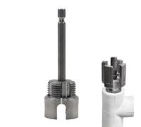Pipe Threader - Adjustable Manual Extractor, Durable Thread Cutting Tool | Carbon Steel Nipple Remover with Stable Handle, Compact Build for Backyard Machine Garden Hose Farm Patio Plumbing
