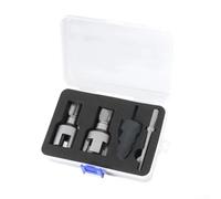 Pipe Threader Drill Bit Kit, with Internal and External NPT Threading, and Triple Flute Counterbore for 1/2 inch DN15 and 3/4 inch DN20 Pipes, PVC PPR MPP