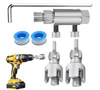 Pipe Threader for Electric Drill - Quick Setup Gadgets - Pipe Rethreading Tool for Electric Drill,for Plumbers Professionals Technicians Residential Repair Commercial Building