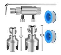 Pipe Threading Kit | Quick Installation Equipment - Tools For Making Pipe Threading With Power Drill | Installers Technician Residential Repair Commercial Building