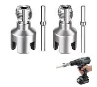 Pipe Threading Tool, 4-Piece Set with Metal Pipe and Plastic Pipe Cutting Tools, Professional Threading Thread and Tapping Set, Includes 20mm and 25mm Carbon Steel Cutters for Conduit and Pipe Work