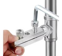 Pipe Threading Tool Kit for PVC, PPR & Metal Pipes - 2-Piece Internal/External Hex Die Set (1/2" & 3/4") + Broken Wire Extractor - Professional Grade Steel Thread Maker