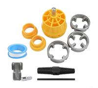 Pipe Threading Tool Kit Round Die Set 1/2 3/4 1 Inch PVC PPR Water Pipe Threader with Guide Joints Wire Extractor for Professional Plumbing Installation(SKU)