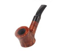 Pipe， Tobacco Pipe Saddle Bent Stems with 9mm Filters, Handmade Rosewood Tobacco Pipe Detachable Smoking Pipe with Complete Set of Accessories(Onecolor)