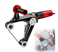 Pipe Tube Polisher 1100W, Professional Belt Grinder with Variable Speed Control, Lock Button for Easy Roller Replacement, Ideal for Stainless Steel, Aluminum & Metal Pipe Finishing