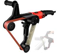 Pipe Tube Polisher Sander, 800W Stainless Steel Pipe Polishing Machine with 6 Variable Speeds, Professional Round Tube Belt Sander Grinder with 50PCS Sanding Belts, for Plastic Aluminum Iron Steel