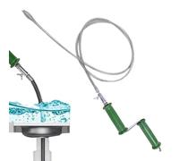 Pipe Unclogger Maintenance Tool, Kitchen Drain Snake Cleaner, Tube Descaling Plumbing Accessory Easy Reach Clog Removal Design Drain Cleaning Tool for Bathroom Sink Shower Sewer 800 G