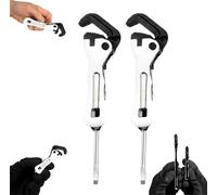 Pipe Vise Micro Stubby, 2026 New Micro Stubby Pipe Vise Wrench,Portable Multifunctional Micro Self Adjusting Wrench,2 in 1 Wrench Tool for Tight Spaces (2 Pcs)