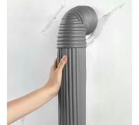 Pipe Wrap Tape 2/4/6 M, Bathroom Ducting Tube/Input/Cable/Venting Pipes Wrapping Strips Wide 80MM, Self-Adhesive Covering Over Pipes Lines Hider Concealer Cuttable