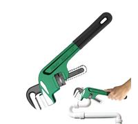 Pipe Wrench Tool,Plumbing Pipe Wrench | Large Opening Adjustable Plumbing Wrench for Tight Spaces - Plumber's Straight Wrench for Narrow Spaces Maintenance