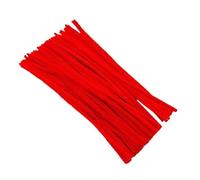 Pipecleaners For Craft 100pcs 30cm Chenille Stems Stick Cleaners Kids Educational Toys Handmade Colorful Chenille Stems Pipe for DIY Craft Supplies(Red)